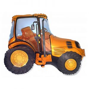 Шар (38/97 см) Фигура, Трактор, Оранжевый
